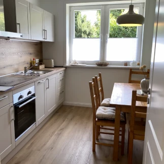 Küche in der Ferienwohnung Heidehof in Bad Bodenteich